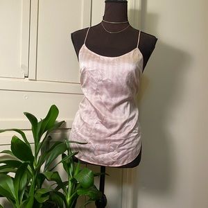 Victorias Secret Pink Stripe Sleep Tank Top